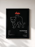 #noir Tableau de l'album Feline de The Stranglers, cadre noir, imprimé et encadré en France