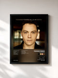#noir Tableau de l'album Alla Mia Età de Tiziano Ferro, cadre noir, imprimé et encadré en France