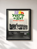 #noir Tableau de l'album Victory Garden de Young the Giant, cadre noir, imprimé et encadré en France