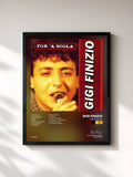 #noir Tableau de l'album For 'a scola de Gigi Finizio, cadre noir, imprimé et encadré en France