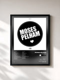 #noir Tableau de l'album Herz de Moses Pelham, cadre noir, imprimé et encadré en France