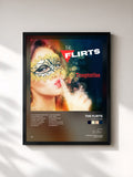 #noir Tableau de l'album Temptation de The Flirts, cadre noir, imprimé et encadré en France