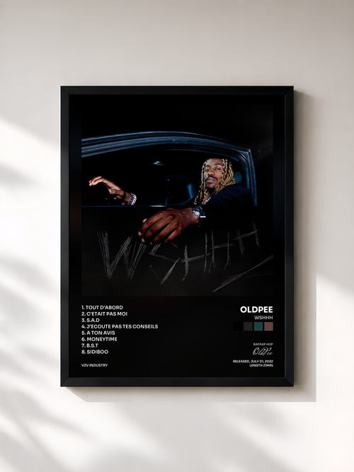 OldPee · WSHHH — Affiche encadrée