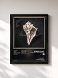 #noir Tableau de l'album lullaby and... The Ceaseless Roar de Robert Plant, cadre noir, imprimé et encadré en France