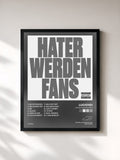 #noir Tableau de l'album Hater werden Fans de Lucio101, cadre noir, imprimé et encadré en France