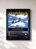#noir Tableau de l'album Kiss (When The Sun Don't Shine) de Vengaboys, cadre noir, imprimé et encadré en France