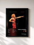 #noir Tableau de l'album Concerti de Fiorella Mannoia, cadre noir, imprimé et encadré en France