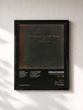 #noir Tableau de l'album The Ghost and the Wall de Joshua Radin, cadre noir, imprimé et encadré en France