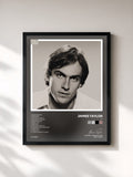 #noir Tableau de l'album JT de James Taylor, cadre noir, imprimé et encadré en France