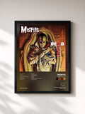 #noir Tableau de l'album DeA.D. Alive! de Misfits, cadre noir, imprimé et encadré en France