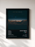 #noir Tableau de l'album First Light de Dustin Tebbutt, cadre noir, imprimé et encadré en France