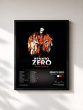 #noir Tableau de l'album Zerolandia - Erozero de Renato Zero, cadre noir, imprimé et encadré en France