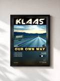 #noir Tableau de l'album Our Own Way de Klaas, cadre noir, imprimé et encadré en France