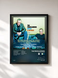 #noir Tableau de l'album Notes & Rhymes de The Proclaimers, cadre noir, imprimé et encadré en France