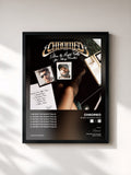 #noir Tableau de l'album When The Night Falls de Chromeo, cadre noir, imprimé et encadré en France