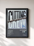 #noir Tableau de l'album Broadcast de Cutting Crew, cadre noir, imprimé et encadré en France