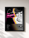 #noir Tableau de l'album Cilla All Mixed Up de Cilla Black, cadre noir, imprimé et encadré en France