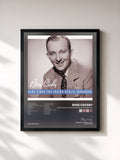 #noir Tableau de l'album Bing Sings The Irving Berlin Songbook de Bing Crosby, cadre noir, imprimé et encadré en France
