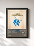 #noir Tableau de l'album Meet Glen Campbell (Expanded Edition) de Glen Campbell, cadre noir, imprimé et encadré en France