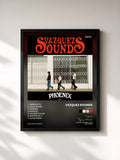 #noir Tableau de l'album Phoenix de Vazquez Sounds, cadre noir, imprimé et encadré en France