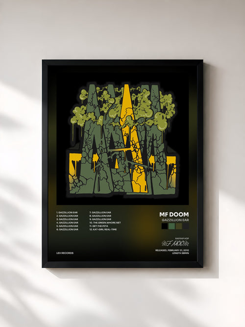 MF DOOM · Gazzillion Ear — Affiche encadrée