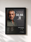 #noir Tableau de l'album 30 Aniversario (1989-2019 Deluxe Edition) de Sergio Dalma, cadre noir, imprimé et encadré en France
