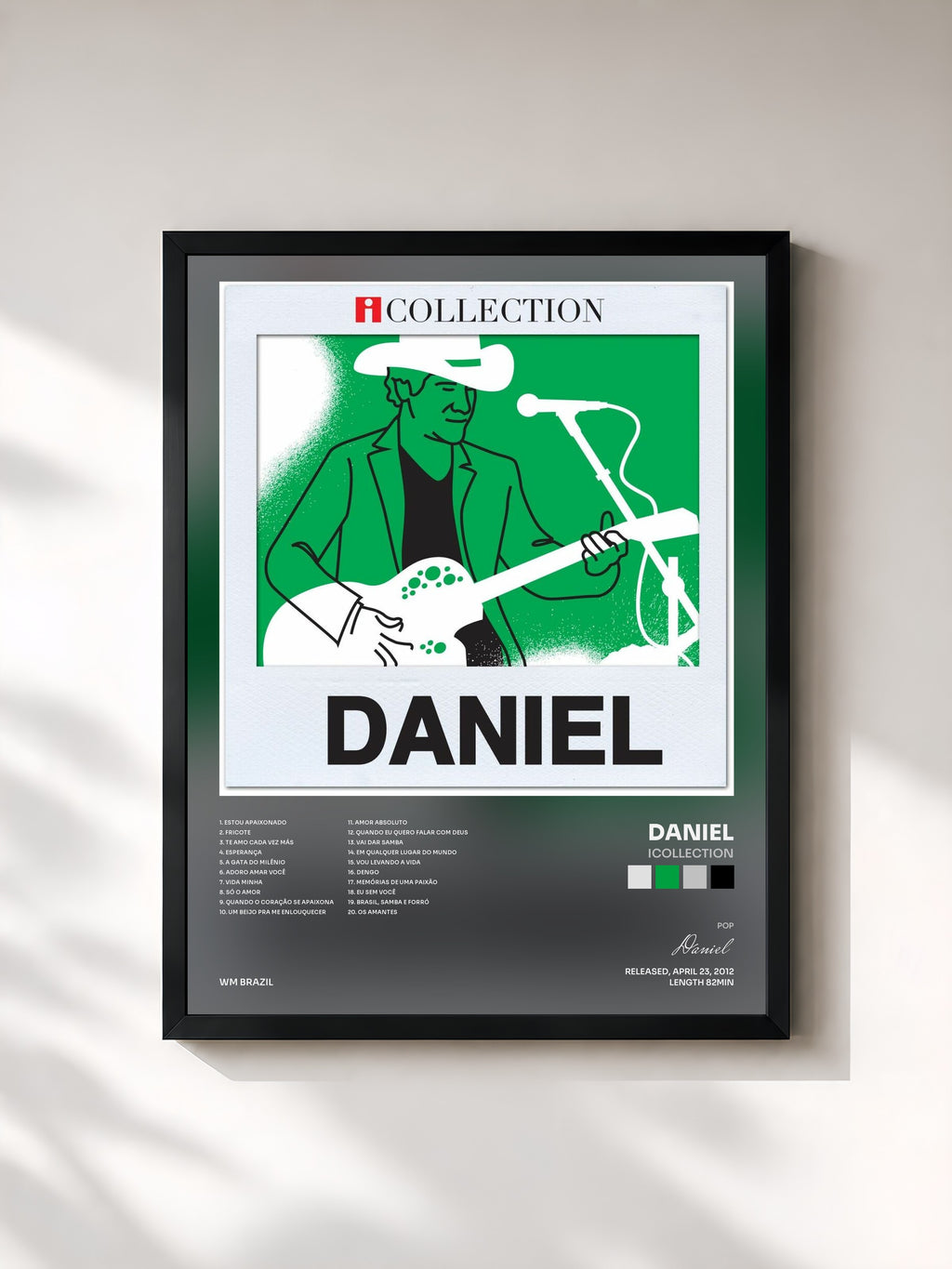 #noir Tableau de l'album iCollection de Daniel, cadre noir, imprimé et encadré en France