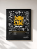 #noir Tableau de l'album London Sound de Sigma, cadre noir, imprimé et encadré en France