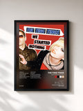 #noir Tableau de l'album We Started Nothing de The Ting Tings, cadre noir, imprimé et encadré en France