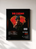 #noir Tableau de l'album Love King de THE-DREAM, cadre noir, imprimé et encadré en France