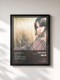 #noir Tableau de l'album Tess Parks & Anton Newcombe de Tess Parks, cadre noir, imprimé et encadré en France