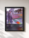 #noir Tableau de l'album Estopa de Estopa, cadre noir, imprimé et encadré en France