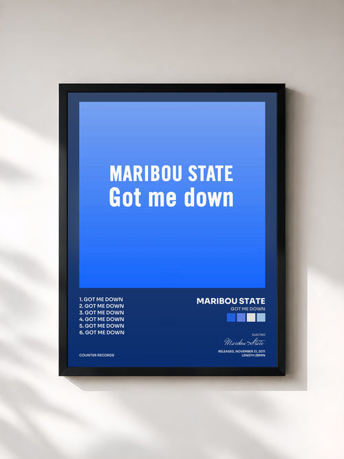Maribou State · Got Me Down — Affiche encadrée