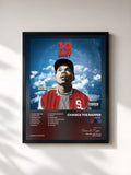 #noir Tableau de l'album 10 Day de Chance the Rapper, cadre noir, imprimé et encadré en France