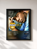 #noir Tableau de l'album Replay de Iyaz, cadre noir, imprimé et encadré en France