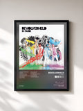 #noir Tableau de l'album In Farbe de Revolverheld, cadre noir, imprimé et encadré en France