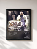#noir Tableau de l'album Back 2 Da Basics de Yo Gotti, cadre noir, imprimé et encadré en France