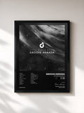 #noir Tableau de l'album Little Black Book de Groove Armada, cadre noir, imprimé et encadré en France