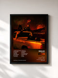 #noir Tableau de l'album 88GLAM2 de 88GLAM, cadre noir, imprimé et encadré en France