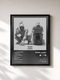 #noir Tableau de l'album UNLOCKED 1.5 de Denzel Curry, cadre noir, imprimé et encadré en France