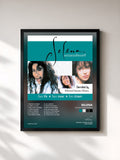 #noir Tableau de l'album Selena Remembered de Selena, cadre noir, imprimé et encadré en France