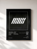 #noir Tableau de l'album DEBUT FULL ALBUM [WELCOME BACK] de iKON, cadre noir, imprimé et encadré en France