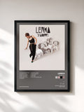 #noir Tableau de l'album Shadows de Lenka, cadre noir, imprimé et encadré en France
