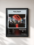#noir Tableau de l'album Anjunabeats Volume 12 de Above & Beyond, cadre noir, imprimé et encadré en France