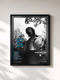 #noir Tableau de l'album blue skies grey de Lewis Watson, cadre noir, imprimé et encadré en France