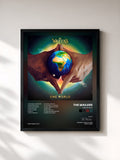 #noir Tableau de l'album One World de The Wailers, cadre noir, imprimé et encadré en France