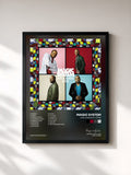 #noir Tableau de l'album Africainement vôtre de Magic System, cadre noir, imprimé et encadré en France