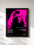 #noir Tableau de l'album Bette Davis Eyes: The Remixes de Kim Carnes, cadre noir, imprimé et encadré en France