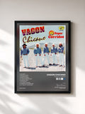 #noir Tableau de l'album 10 Super Corridos de Vagon Chicano, cadre noir, imprimé et encadré en France