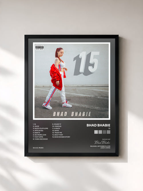 Bhad Bhabie · 15 — Affiche encadrée